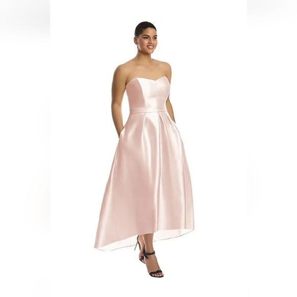 Alfred Sung Full Length,  Dress..Pearl Pink..Size 18W - Picture 6 of 8